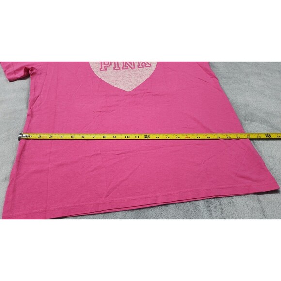 Victoria's Secret Small PINK Heart Campus Ivy T-Shirt NWT - Picture 9 of 9
